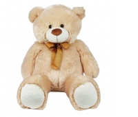 Miś Pluszowy 70cm z kokardą Beżowy