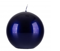 Świeca kula DONAU HOME Aurora, 100x100mm, kobalt, Świece, Wyposażenie biura