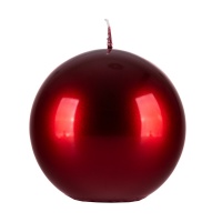 Ball candle DONAU HOME Aurora, 100x100mm, ruby