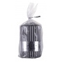 Ribbed pillar candle DONAU HOME Alva, 60x90mm, anthracite