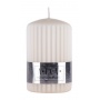 Ribbed pillar candle DONAU HOME Alva, 60x90mm, cream