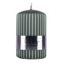 Ribbed pillar candle DONAU HOME Alva, 60x90mm, green