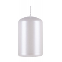 Pillar candle DONAU HOME Advent Gloss, 50x80mm, set of 4, pearl white