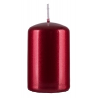 Pillar candle DONAU HOME Advent Gloss, 50x80mm, set of 4, glossy red