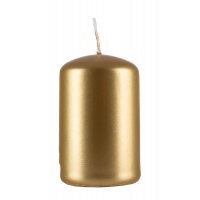 Pillar candle DONAU HOME Advent Gloss, 50x80mm, set of 4, gold