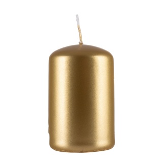 Świeca słupek DONAU HOME Adwent Lakier, 50x80mm, 4 szt., złoty, Świece, Wyposażenie biura