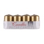 Pillar candle DONAU HOME Advent Gloss, 50x80mm, set of 4, gold