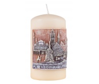 Pillar candle DONAU HOME Africa Travel, 80x150mm, cream