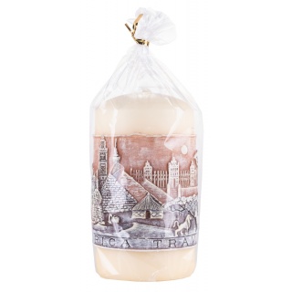 Świeca słupek DONAU HOME Africa Travel, 80x150mm, kremowy, Świece, Wyposażenie biura