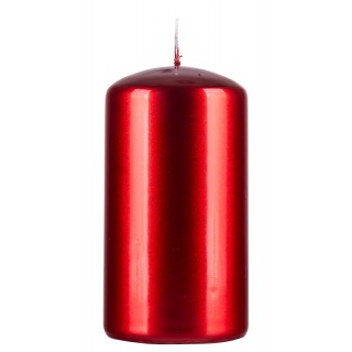 Świeca słupek DONAU HOME Aurora, 60x115mm, rubin, Świece, Wyposażenie biura