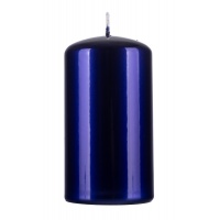 Pillar candle DONAU HOME Aurora, 70x130mm, cobalt