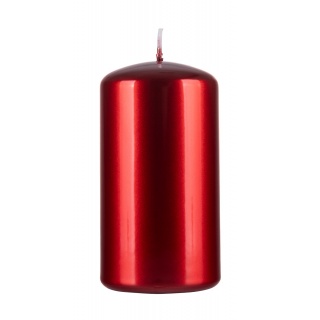Świeca słupek DONAU HOME Aurora, 70x130mm, rubin, Świece, Wyposażenie biura
