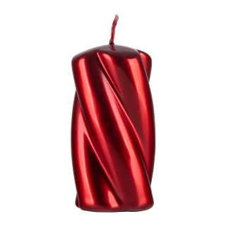 Świeca słupek DONAU HOME Laval, 50x100mm, rubin, Świece, Wyposażenie biura