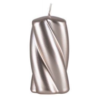 Świeca słupek DONAU HOME Laval, 50x100mm, szampan, Świece, Wyposażenie biura