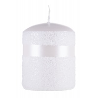 Pillar candle DONAU HOME Milo, 70x90mm, pearl white