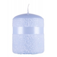 Pillar candle DONAU HOME Milo, 70x90mm, pearl blue
