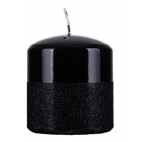 Pillar candle DONAU HOME Onyx, 80x90mm, black