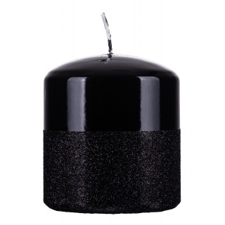 Świeca słupek DONAU HOME Onyx, 80x90mm, czarny, Świece, Wyposażenie biura