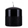 Pillar candle DONAU HOME Onyx, 80x90mm, black