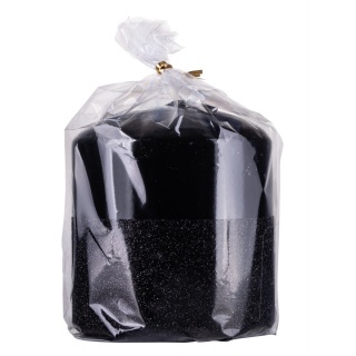 Świeca słupek DONAU HOME Onyx, 80x90mm, czarny, Świece, Wyposażenie biura