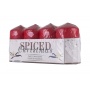 Pillar candle DONAU HOME Spiced Christmas, 40x70mm, set of 4, vanilla, red