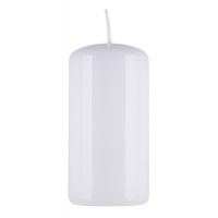Pillar candle DONAU HOME Standard Gloss, 50x100mm, white