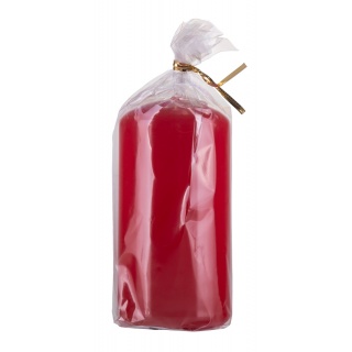 Świeca słupek DONAU HOME Standard Gloss, 50x100mm, czerwony, Świece, Wyposażenie biura