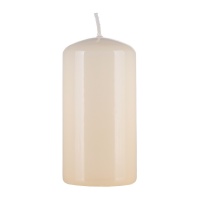 Pillar candle DONAU HOME Standard Gloss, 50x100mm, cream