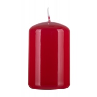 Pillar candle DONAU HOME Standard Gloss, 50x80mm, red
