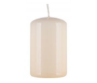Pillar candle DONAU HOME Standard Gloss, 50x80mm, cream