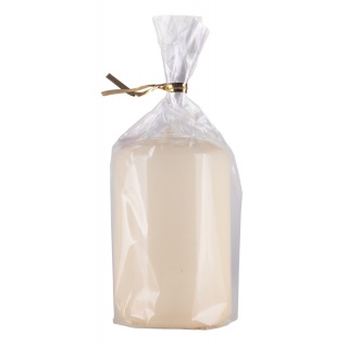 Świeca słupek DONAU HOME Standard Gloss, 50x80mm, kremowy, Świece, Wyposażenie biura