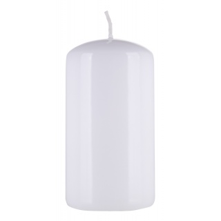 Świeca słupek DONAU HOME Standard Gloss, 60x115mm, biały, Świece, Wyposażenie biura