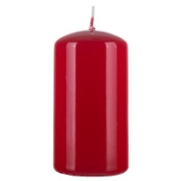 Pillar candle DONAU HOME Standard Gloss, 60x115mm, red