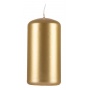 Pillar candle DONAU HOME Standard Gloss, 50x100mm, set of 4, gold