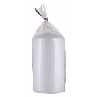 Świeca słupek DONAU HOME Standard Lakier, 60x115mm, biały metaliczny mat, Świece, Wyposażenie biura