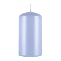 Pillar candle DONAU HOME Standard Gloss, 60x115mm, pearl blue
