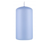 Pillar candle DONAU HOME Standard Gloss, 60x115mm, matte pearl blue