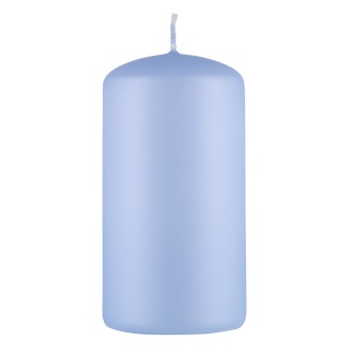 Świeca słupek DONAU HOME Standard Lakier, 60x115mm, błękit perła mat, Świece, Wyposażenie biura