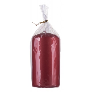 Świeca słupek DONAU HOME Standard Lakier, 60x115mm, czerwony metaliczny mat, Świece, Wyposażenie biura