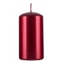 Pillar candle DONAU HOME Standard Gloss, 60x115mm, glossy metallic red