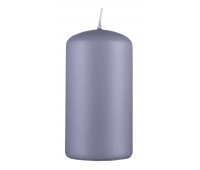 Pillar candle DONAU HOME Standard Gloss, 60x115mm, matte metallic graphite