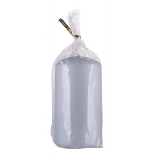 Świeca słupek DONAU HOME Standard Lakier, 60x115mm, jasny szary metaliczny mat, Świece, Wyposażenie biura