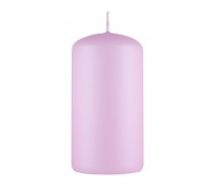 Pillar candle DONAU HOME Standard Gloss, 60x115mm, matte pearl pink