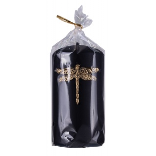 Świeca słupek DONAU HOME Ważka, 70x130mm, czarny, Świece, Wyposażenie biura