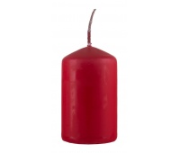 Pillar candle DONAU HOME Spiced Christmas, 40x70mm, set of 4, ginger cookies, red