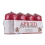 Pillar candle DONAU HOME Spiced Christmas, 40x70mm, set of 4, ginger cookies, red