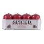 Pillar candle DONAU HOME Spiced Christmas, 40x70mm, set of 4, apple with cinnamon, red