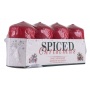 Pillar candle DONAU HOME Spiced Christmas, 40x70mm, set of 4, apple with cinnamon, red