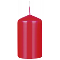 Świeca słupek DONAU HOME Spiced Christmas, 40x70mm, 4 szt., pomarańcza z goździkami, czerwony