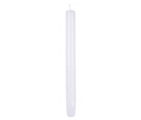 Taper candle DONAU HOME Onyx, 22x250mm, set of 4, white